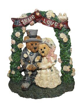 Boyds Bears Grenville Beatrice True Love Figurine #2274 Wedding Arch Bride 1995